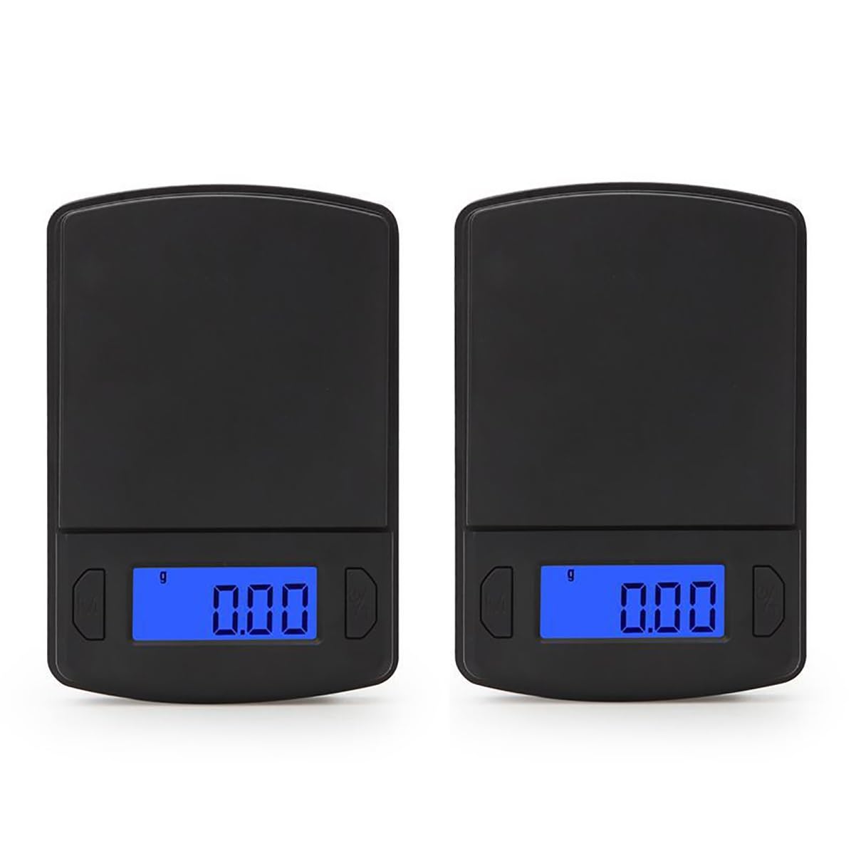 2PCS Digital Portable Scale 0.01g/500g High Precision Mini Weight Scale LCD Display for Kitchen Food Jewelry Coffee Tea Size 200g/0.01g