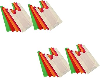 20pcs Non-woven Reusable Grocery Bags Random Color Shopping Tote for Food Storage Lightweight Design for Daily Use