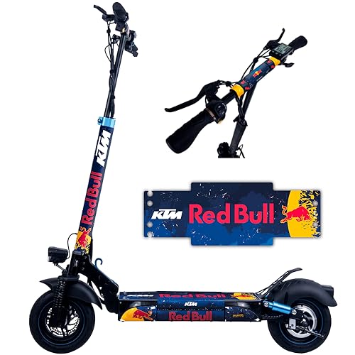 Vinilo Redbul Patinete eléctrico para Smartgyro (Azul). Compatible con Todos los Rockway, Speedway...