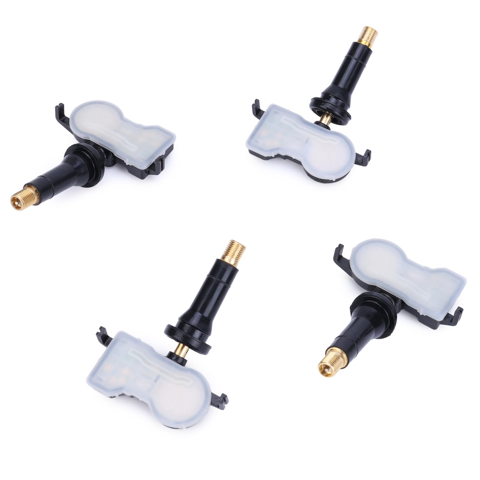 4 pezzi Sensore TPMS per pressione pneumatici per Fiat 500X 2015-2024, per Jeep Renegade 2014-2025, Compass 2017 Sensore di pressione pneumatici Sistema di controllo della pressione dei pneumatici