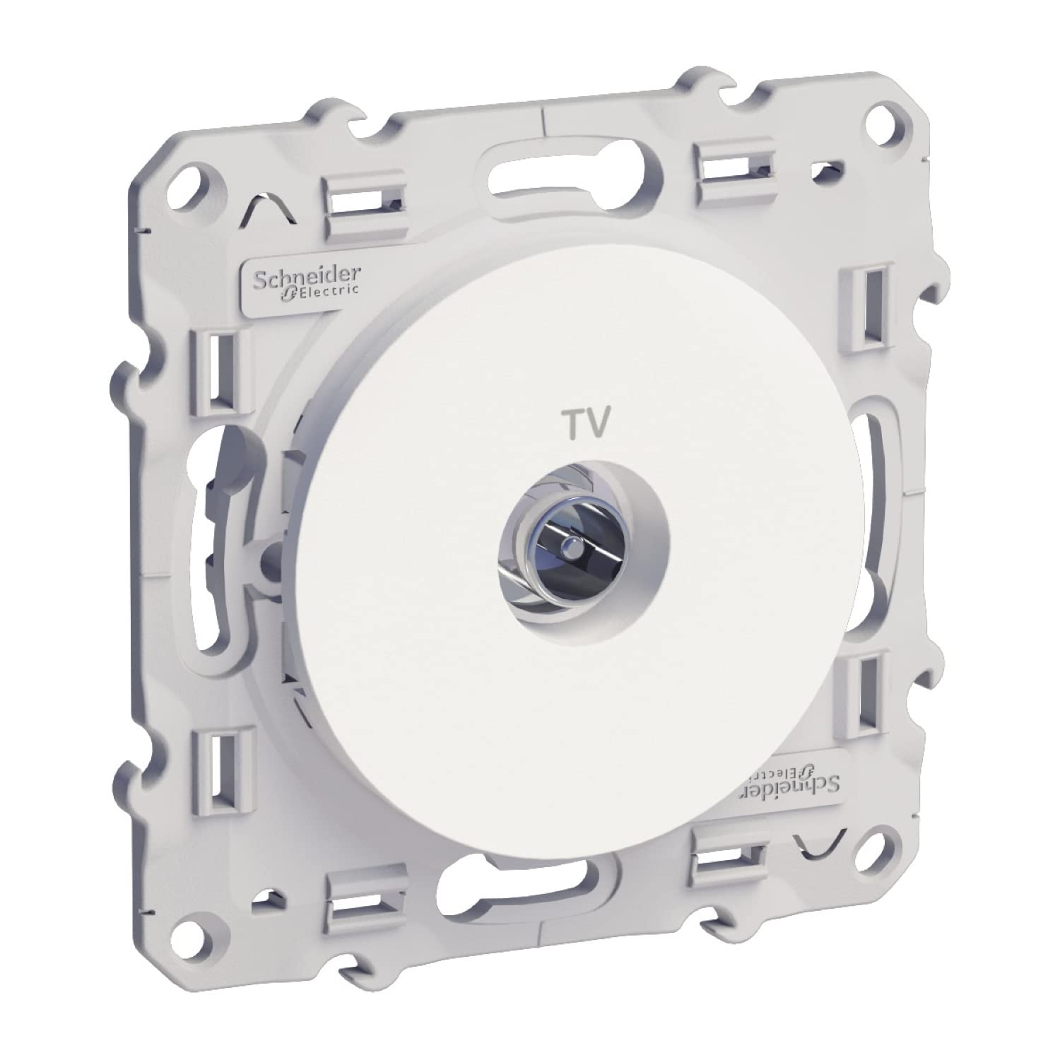 Schneider Electric S520445 Odace gniazdo telewizyjne białe