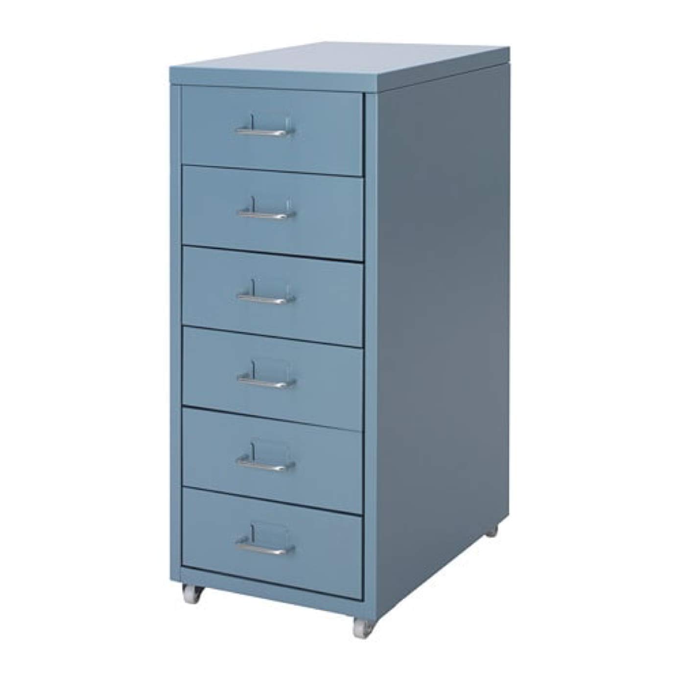 Ikea Helmer Drawer Unit on Caster Blue 804.270.32 Size 11x27 1/8