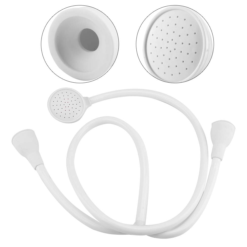 HaokainiDouble Tap Push On Bath Shower Head and Hose Connector Tap Faucet Spray Handheld Showerhead for Tub/Basin Sink/Hairdresser Shampoo/Pet Cleaner