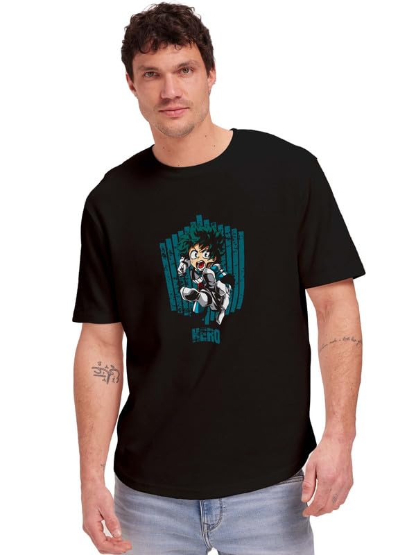 Image of JUARI BE A GENTLEMAN Men's Printed Cotton T-Shirt - Round Neck, Regular Fit, Soft & Comfortable - Trendy Casual Half Sleeve T-Shirt for Everyday Wear - Stylish & Breathable Fabric for All-Day Comfort