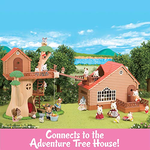 Calico Critters Lakeside Lodge Gift Set, Collectible Dollhouse With Figures, Furniture And Accessories, Pink Medium #TOP7