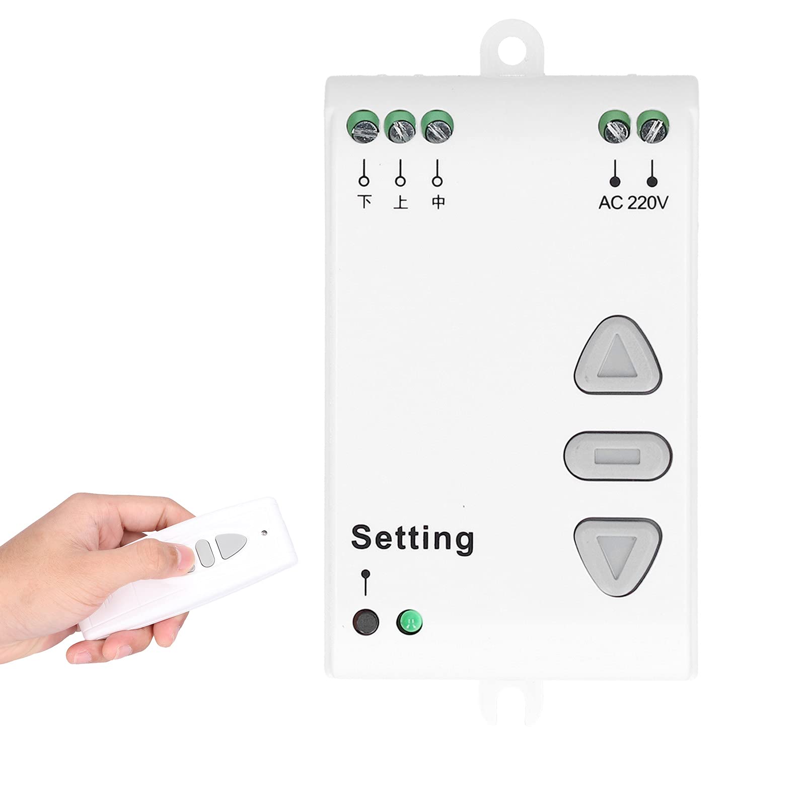 Télécommande sans fil pour écrans de projecteur, contrôle de moteur sans fil 220 V, utilisé pour rideau de moteur AC ou écrans électriques, avec télécommande sans fil
