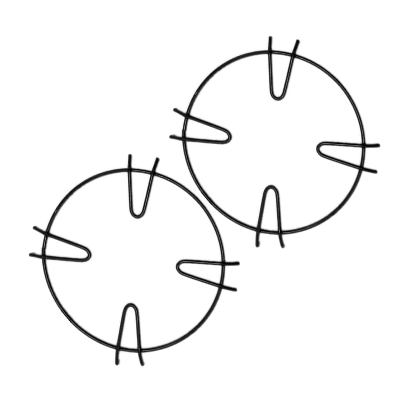 JECOMPRIS 4Pcs Non Slip Pot Support Rack Iron Kitchen Accessories for Gas Stoves Wok Holder with Stable Design for Milk Pots and Cooking Pots