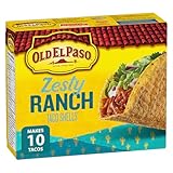 Old El Paso Ranch Blasted Flavour Stand N Stuff Taco Shells, Box Includes 10 Stand N Stuff Hard Taco Shells, 153 Grams Package