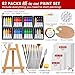 ARTALLY Acrylic Paint Set for Adults & Kids, 62 Pcs Canvas Painting Kits, 32 Colors Acrylic Paint (22ML),Table Easel,Brushes,Canvas, Art Painting Supplies Kit for Students,Artists,Beginners