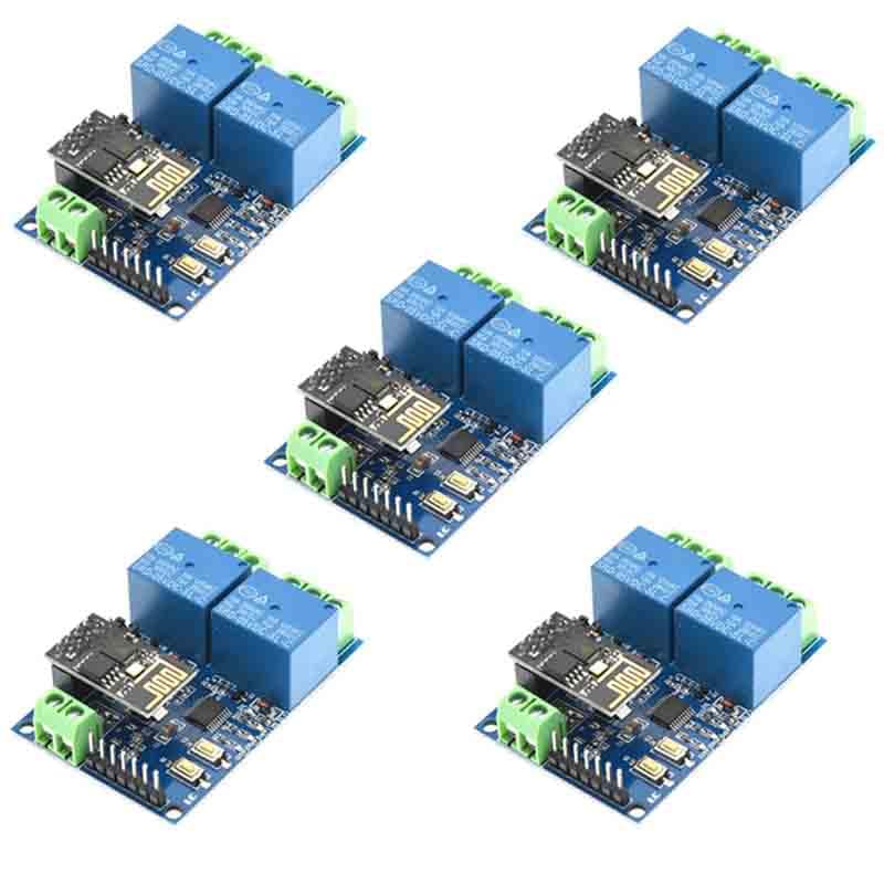 Interrupteur relais ESP8266 5V double canal Wi-Fi module domotique IoT programmable