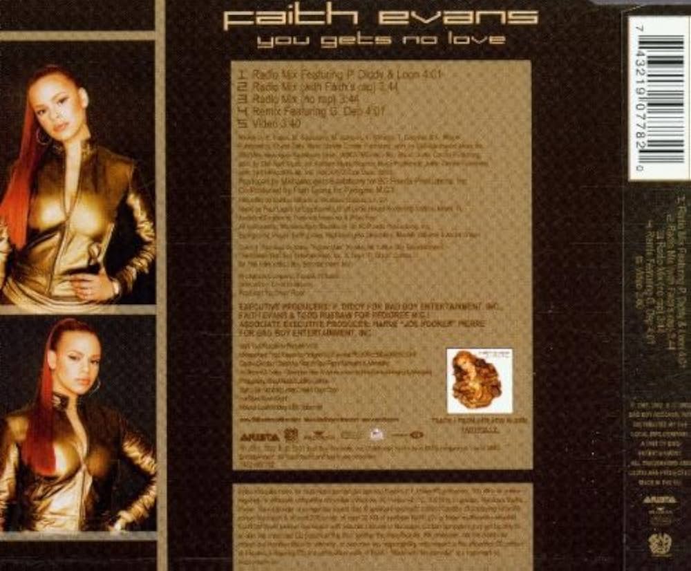 レコード  フェイスエヴァンス/you get,t no love Faith Evans – You Gets No Love | Releases | Discogs