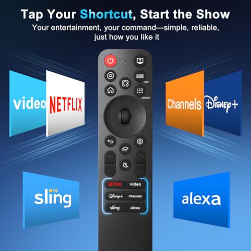 Image of AI Voice Magic Remote for LG OLED QNED UHD NanoCell Webos Smart TV Magic Remote Control Replacement AN-MR25GA MR21 MR22 MR23 MR24 GA GN MR20GA MR19BA MR18BA AKB75855501, with Pointer-2 Year Warranty