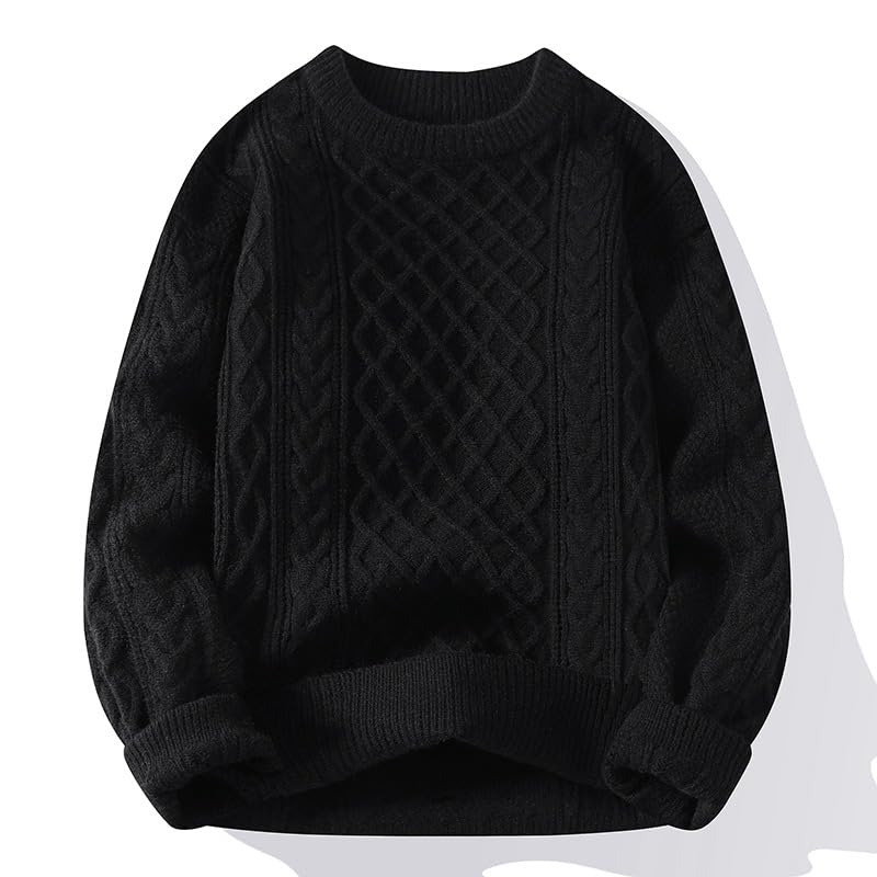 Men's Sweater Winter Plush Thickened Men's Autumn-Winter Wool Sweater4