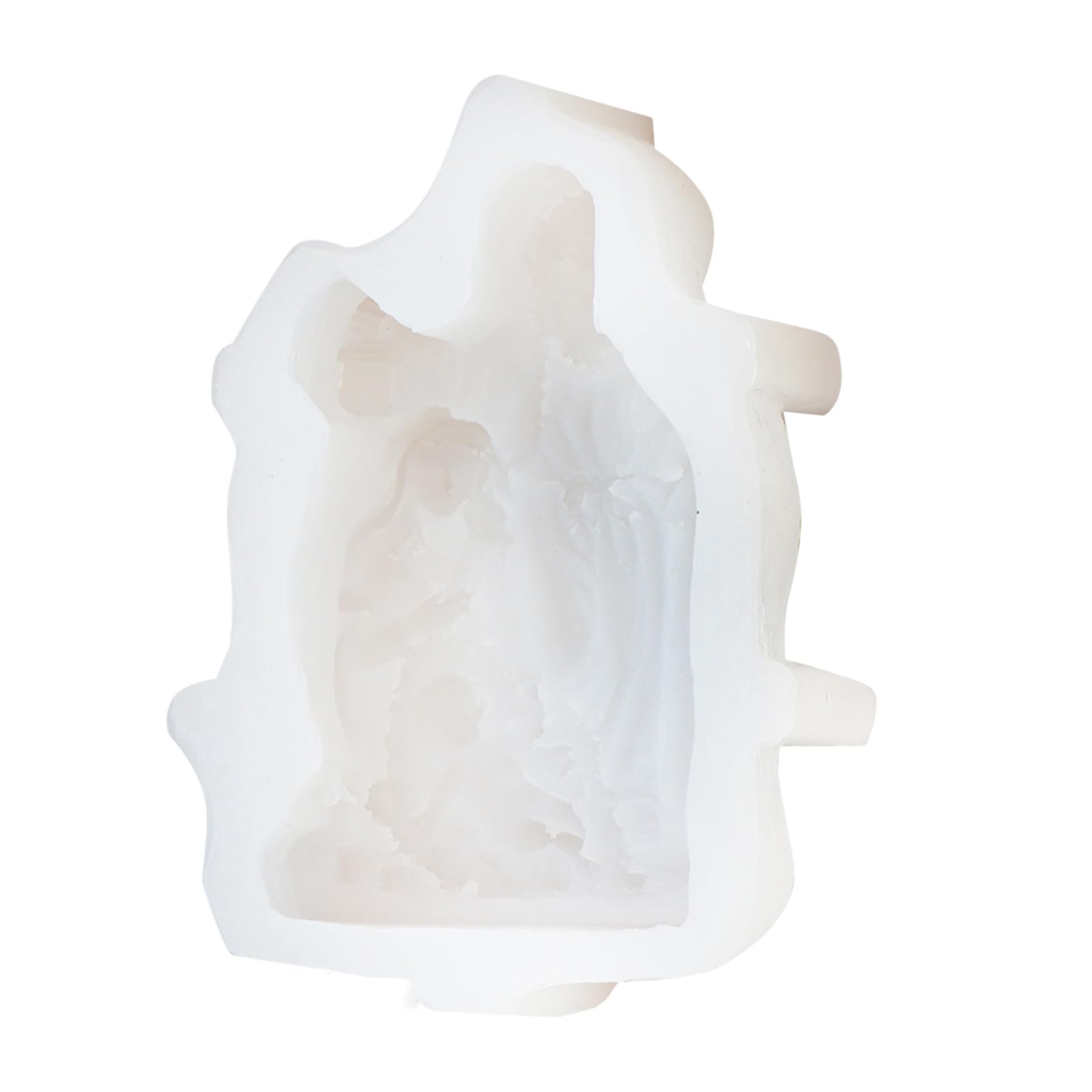 Qsvbeeqj Religious Sculpture Silicone Molds For Christmas Festival Decoration Epoxy Resin Party Decoration