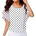 T Shirt Femme Pas Cher Coton et Lin Chemisier Femme Manche Courte Été Tops Jacquard Vintage Trois Quarts Dentelle Col V Grande Taille T-Shirt Blouse Mode 2019