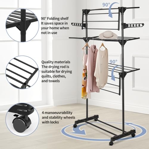 Étendoir à linge pliable gain de place pour petits appartements - 3