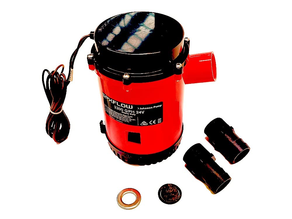 SCHWERLAST-BILGEPUMPE 2200 GPH 24V 120 L/min SPX FLOW L2200 Lenzpumpe 24V Johnson Pumpe 120 l/min Heavy Duty Bildge-Pumpe, Bootspumpe, Schiffspumpe, Yachtpumpe