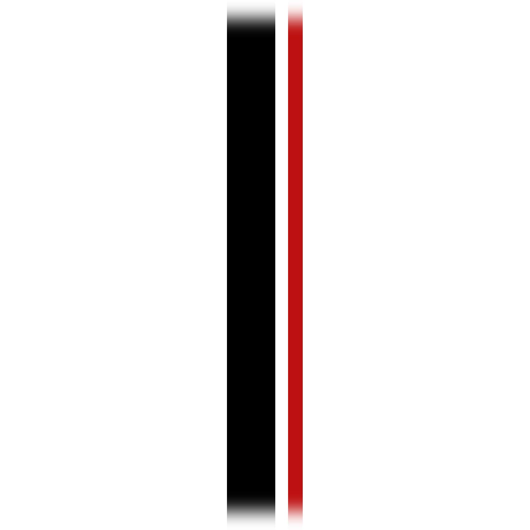 Finest Folia Strisce da corsa 5 m x 15 cm e 10 m x 5 cm, strisce da rally per veicoli, accessori auto, strisce per tuning per cofano tetto posteriore (nero lucido/rosso)