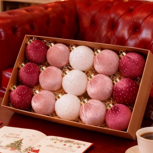 Boules en velours incassables : la solution pour sapin de Noël rustique - 4