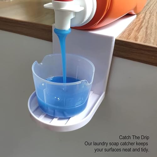 Miniatura 4 de Soporte para detergente para ropa sucia, portavasos de detergente, recogedor de goteo de detergente para ropa sucia, organizador de dispensador de