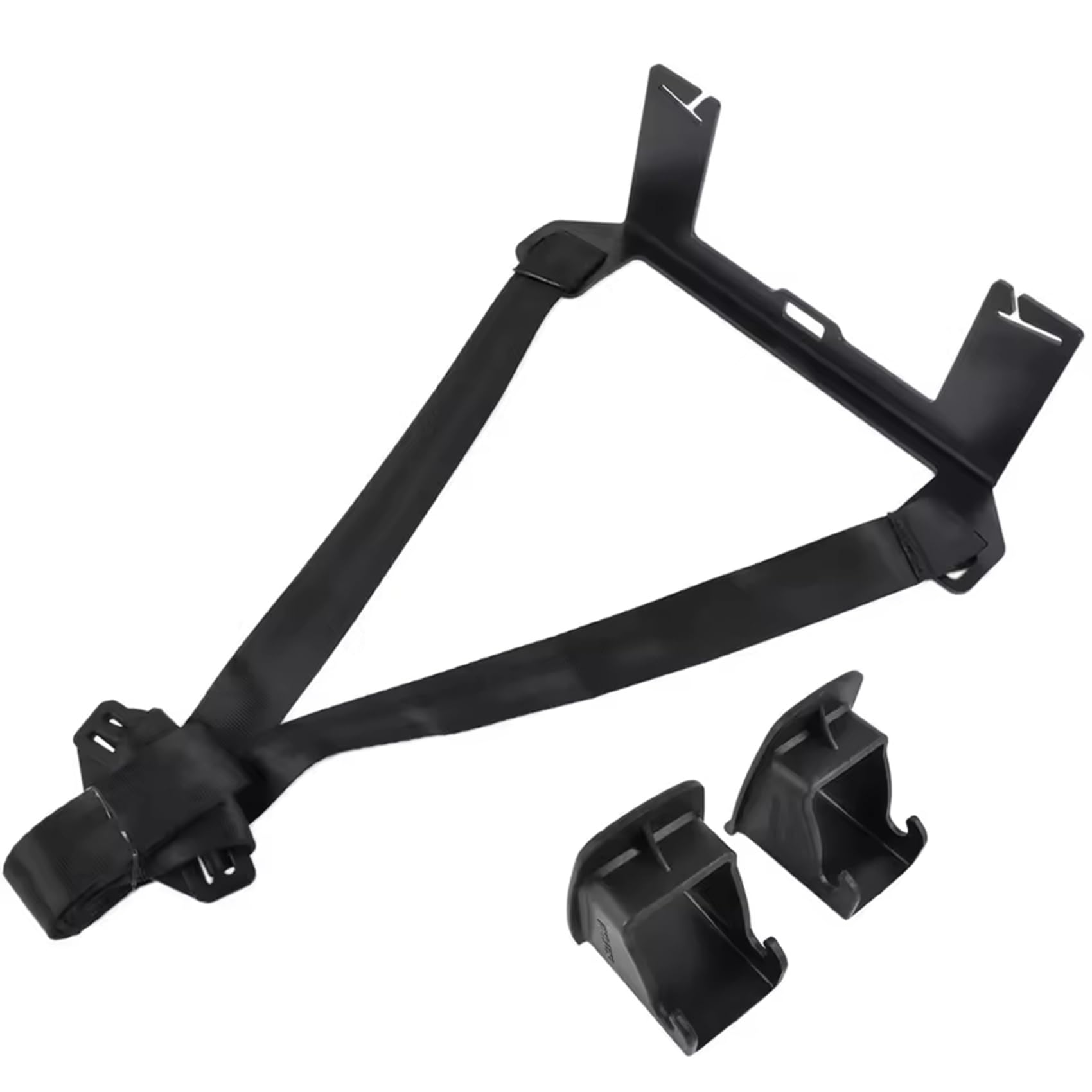 2X Support de Fixation en Acier pour Ceinture de Sécurité de Voiture, Connecteur de Verrouillage pour Siège de Sécurité Enfant pour ISOFIX