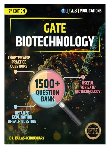 Image of GATE Biotechnology Practice Questions Book 2026 | 1500+ Chapterwise sorted Most Probable Questions with Detailed Solutions | Best GATE Biotechnology Book - IFAS Publications