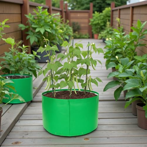 Image of HDPE UV Treated 340 GSM Plant Growing Bags for Terrace Gardening Easy to Use 24 x 12 Inch - Pack of 2