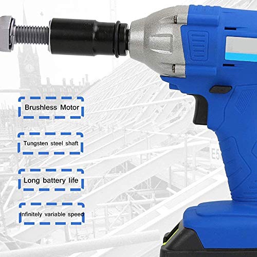 Spacmirrors Akku-Schlagschrauber, mit LED-Beleuchtung, 320 Nm, Bohrmaschine, bürstenlose Motortechnologie… – Bild 3