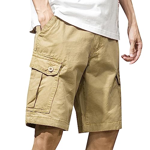 Pantalones Cortos Hombre Trabajo Casual Verano Pantalón Corto Cargo Transpirables Pantalon Corto Deporte Talla Grande Vintage Bermudas Ligero Ropa Deportiva Cómodo Shorts Deportivo Suave Montaña Playa