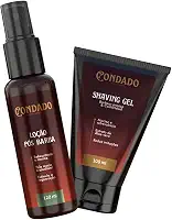 Kit Shaving Gel de Barbear Menthol Refrescante com Loção Pós Barba Hidratante Calmante Confortável