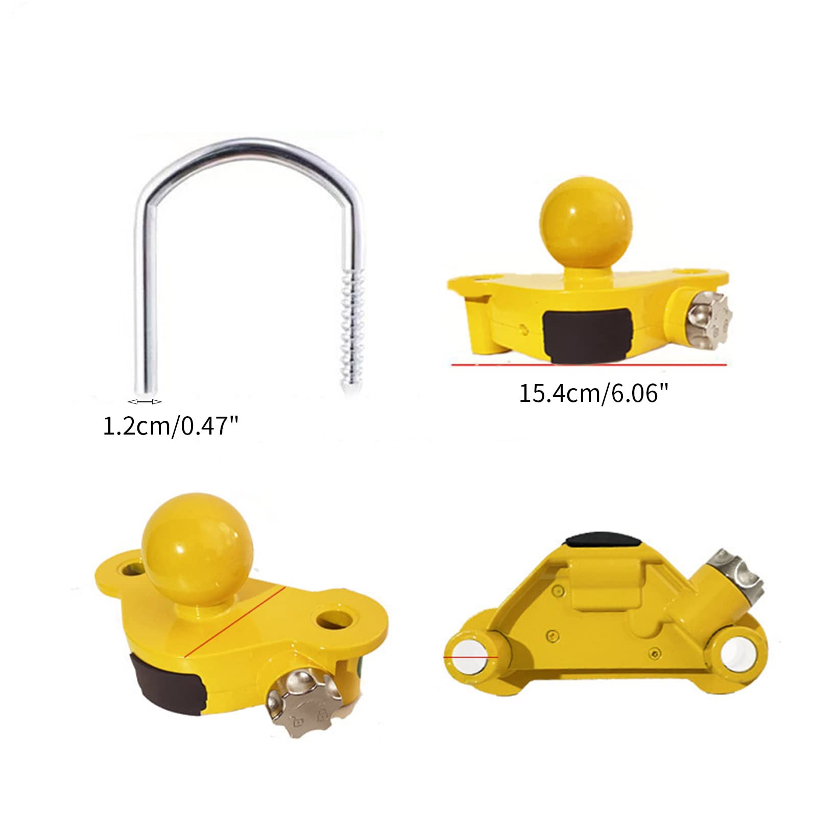 Heavy Duty Kupplungsschloss für Wohnwagen, Anhänger, Kugelkupplung, Passwort, U förmige Yacht, Diebstahlsicherung für Lastkraftwagen, Verriegelungsmechanismus, Heavy Duty Wohnwagen