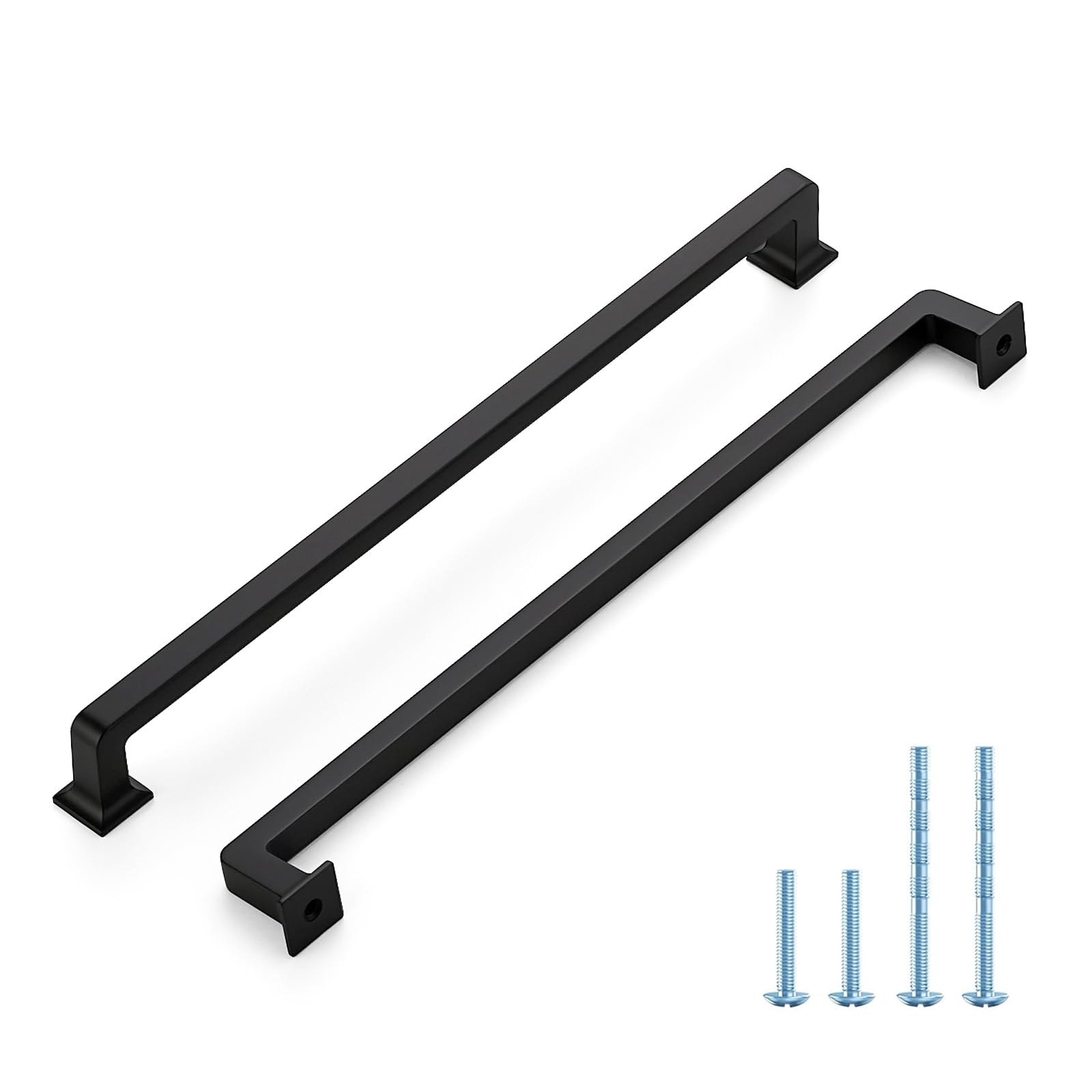 20 Pack 10 Inch Matte Black Cabinet Handles Solid