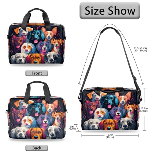 Maletín portátil unisex para laptop 15.6-16 pulgadas miniatura 6