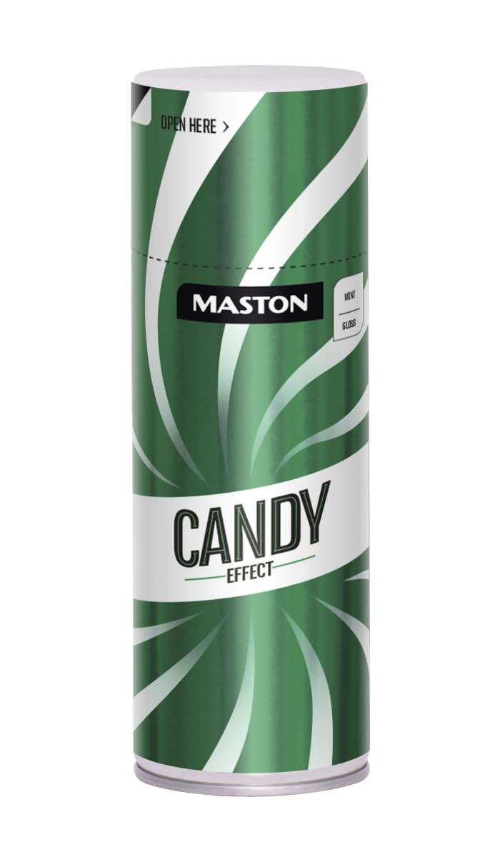 Maston Spray Paint Candy Effect Gloss Mint Green 400ml