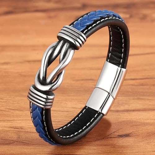 Bracelet en cuir pour homme fini les bijoux fragiles optez pour WBDWWTD