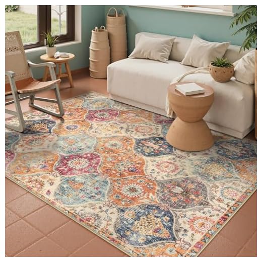 Lahome Moroccan Washable Area Rug