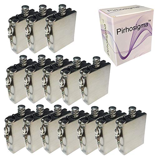 Pirhosigma 15 Pcs Emergency Hiking Survival Camping Fire Starter Flint Metal Match Lighter Matchbox Fire Startfor Camping Outdoor