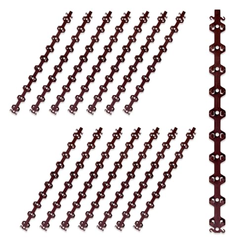 TREE-Z Wrap — Tree & Post Light Wrapping Tool for String Lights — Uniform Spacing, Staple-Free Install (Brown, 15-Pack)