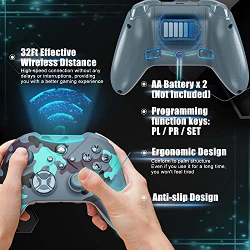 Gamrombo Wireless Xbox Controller (Camo Blue) - Image 3