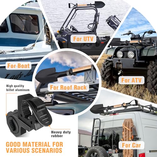 image for LUBELE Quick Release Shovel Holder Mount Roof Rack Shovel Mounts for T