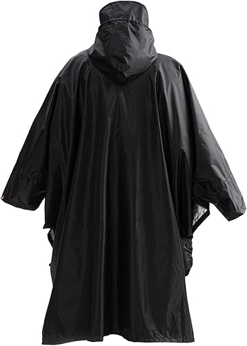 Miniatura 8 de Cosmine Poncho de lluvia con capucha para adultos con bolsillo, impermeable, ligero, unisex, para senderismo, camping, emergencias