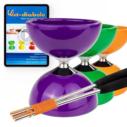 Juggle Dream Carousel Diabolo con Asse Triplo Cuscinetto (Viola)