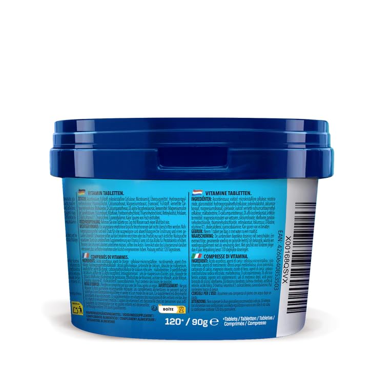 Bodylab24 Vitamin A-Z 120 Tabletten, alle 13 essenziellen wasser- und fettlösliche Vitamine in einem Supplement, Vitamin-Komplex für die einfache Versorgung, ideal für Sportler
