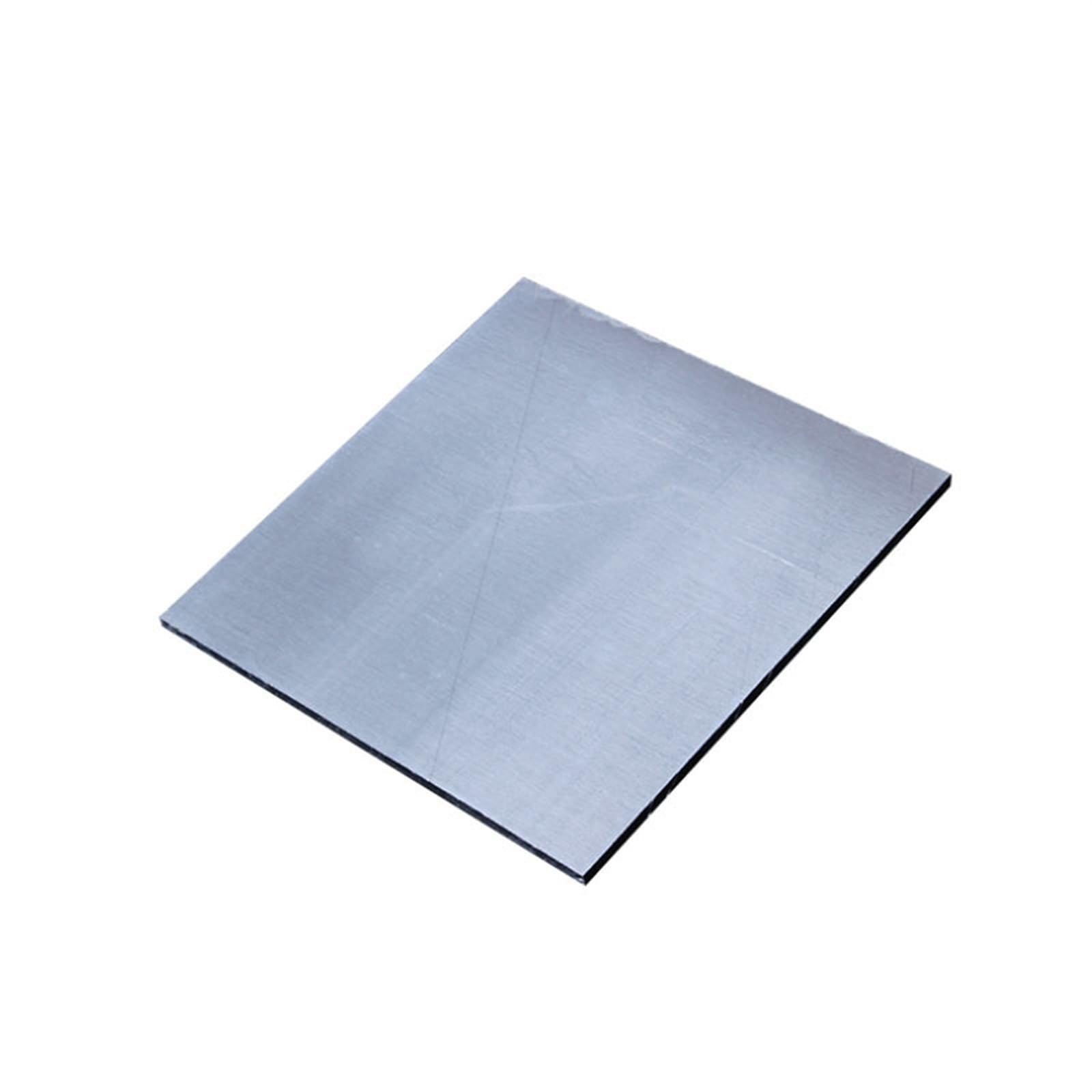 Aluminium in verschiedenen Größen, Aluminiumplatte for Maschinen, elektrisches Heimwerken, mit Folie, 1–5 mm, mehrere Größen(4mm,150x200mm)