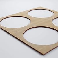 Vista 35 de 23 3/8"W X 23 3/8"H Large Wembley Decorativos Paneles De Pared De Madera De Calado, Aliso