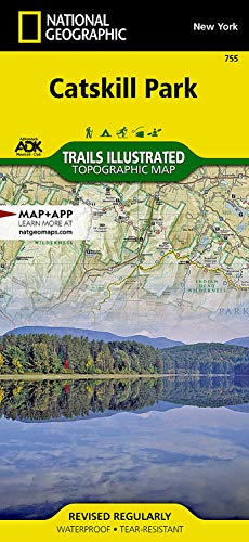 Catskill Park Map (National Geographic Trails Illustrated Map, 755) #TOP25
