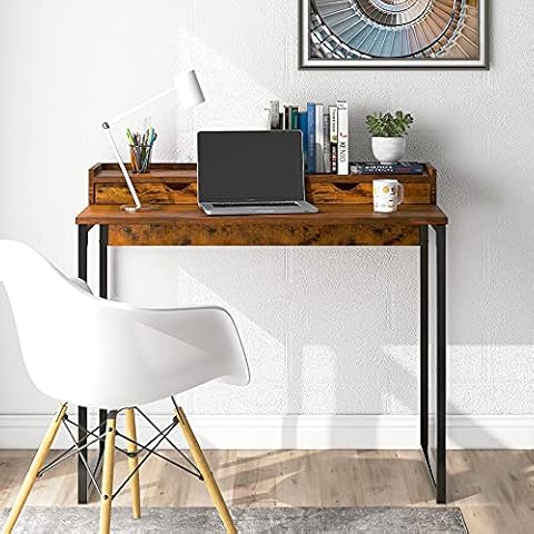Mumaniu Computer Desk Dressing Table Work Table Home Office Table Industrial Cover