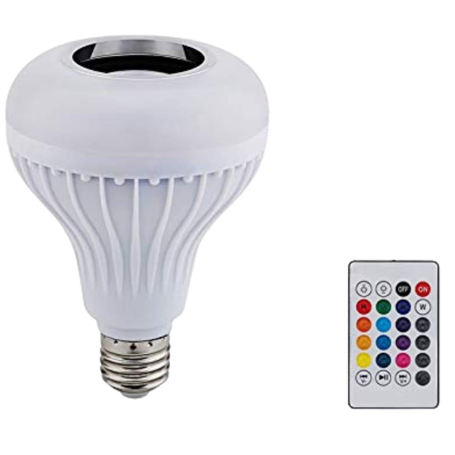 TRIDEO {𝟏𝟓 𝐘𝐄𝐀𝐑𝐒 𝐖𝐀𝐑𝐑𝐀𝐍𝐓𝐘) Portable LED Music Bulb Bluetooth Speaker, AUX, FM, SD Card & USB Slots, Compatible with Smartphones, Laptops - Multi-Function Wireless Speaker-image-15