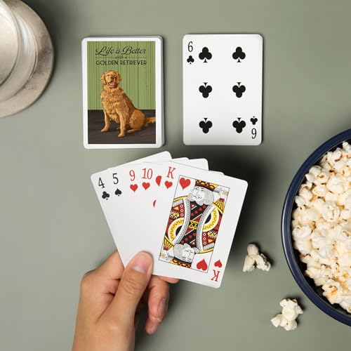 Baraja de Cartas Póker Golden Retriever 52 piezas miniatura 2
