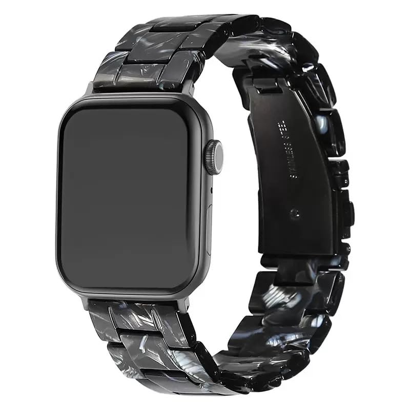 Image of CRIS-BAND Resin Bands Compatible with Apple Watch Series 11 /10 /9 /8 /7 Bands 46mm 45mm 44mm 42mm 41mm 40mm for Women, Strap for iWatch Ultra 3 /2 49mm Series 6 /5 /4 /3 /2 /1 /SE3 Slim Bracelet Wristband